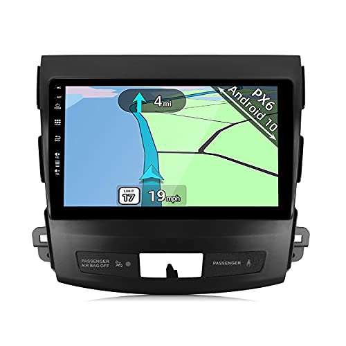 YUNTX PX6 Android 10 2 DIN Autoradio For para Mitsubishi Outlander/Peugeot 4007/Citroen C-Crosser - 4G+64G -Gratis Cámara - Soporte Dab/Control del Volante/HDMI/WiFi/Bluetooth 5.0/MirrorLink/Carplay