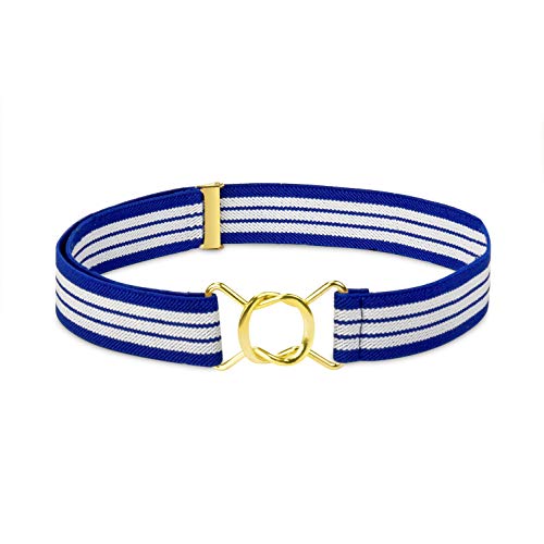 HOLD’EM Kids Belts for Boys Brass Twisted Toddler Stretch Elastic Buckle Belt