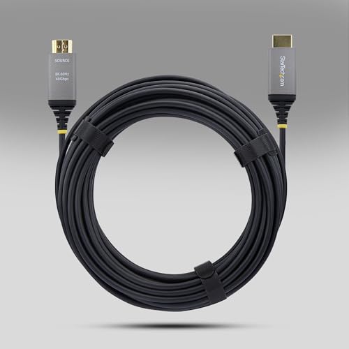 Câble HDMI 2.1 StarTech 15m de spécification active hybride pour l'UHD 8K