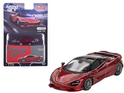 Modelo a escala 1:64 McLaren 750S color rojo Amaranth miniatura 1