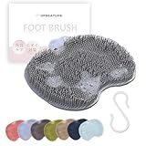 足洗いマット フットブラシ 人気 足裏ブラシ 足裏マッサージ 足あらう マット フットケアブラシ 足 ブラシ ボディブラシ 足洗いソープ 背中 ブラシ フットメジ 足裏 フットケア 足の臭い対策 足の匂い消し 角質ケア 吸盤付き 滑り止め 子供 消臭 お風呂 抗菌 柔らかい 足の臭い対策グッズ グレー 足湯
