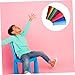 NUOBESTY 5sets Flexible Classroom Chair Bands for Fidgety Feet Bouncy Elastic Bands Gradient Colors for Sensory Seating Easy to Install Tpe Material for All Chair 15pcs*5