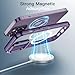 JETech Magnetic Case for iPhone 14 Pro 6.1-Inch Compatible with MagSafe Wireless Charging, Shockproof Phone Bumper Cover, Anti-Scratch Clear Back (Deep Purple)