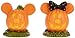 Department 56 Disney Village Halloween Accessories Pumpkintown Mickey and Minnie Mouse Topiaires Figurine Set, 1.75 Inch, Multicolor