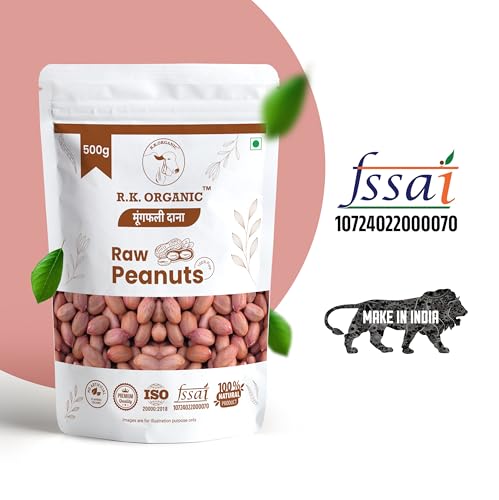 Image of R.K.ORGANIC Premium Raw Jumbo Peanuts, Vacuum Packed Moongfali