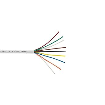 Cables Direct Online 500ft Stranded 22/8 Fire Security Cable Burglar Alarm Station Bell Wire 22AWG 8 Conductors