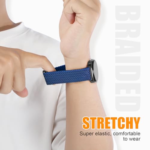 Image of BXUXOHS Magnetic Nylon Bands for Samsung Galaxy Watch 8 Band /Galaxy Watch 8 Classic,Braided Elastic Fabric No Gap Sport Strap for Galaxy Watch 8 /8 Classic 40mm 44mm 46mm men /women