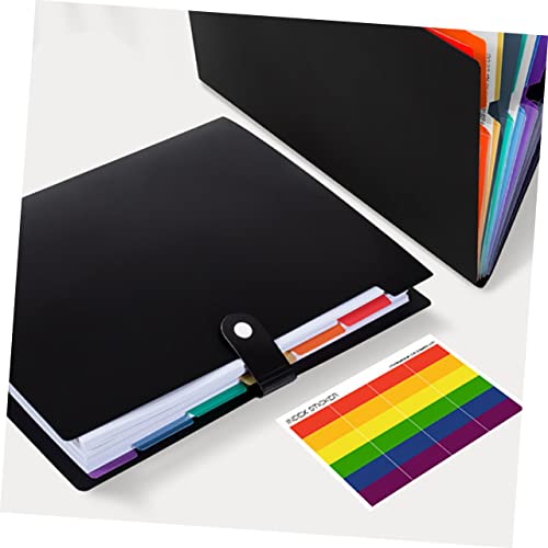 COHEALI A4 Pasta A4 clipes de fichário de acordeão suporte de documentos pasta de arquivo de armazen