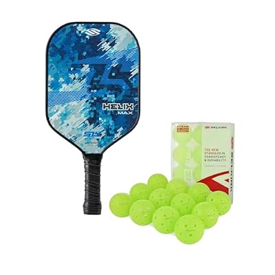Selkirk Sport SLK Helix Pro Camo Glitch Pickleball Paddle & Pro S1 12pk Pickleball Ball Bundle