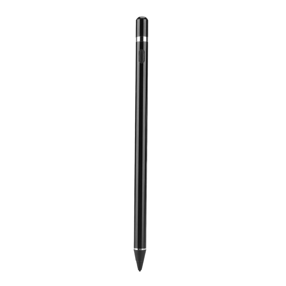 Sxhlseller Penna Capacitiva Attiva per Dispositivi e Tablet, Pennino in Metallo Ad Alta Precisione da 1,45 Mm con Batteria Ricaricabile e Autonomia di 10 Ore, Nera (BLACK)