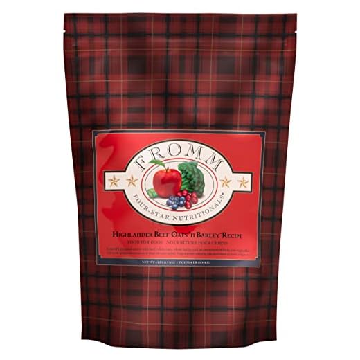 Fromm Four-Star Nutritionals Highlander Beef, Oats, & Barley Dog Food - Premium Dry Dog Food - Beef Recipe - 4 lb
