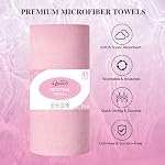 Microfiber Cleaning Cloth Roll 45 Pack, 12"×12", Reusable, Tear Away, Pink - Image 3