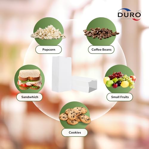 Duro 51004 4# White Paper Lunch Bags 500 Count thumb #6