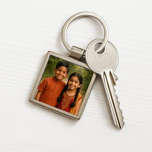 Image of magical gifts Customized Keychains, Unique Personalized Key RIngs and Charms with Your Photos /Name /Design for Bags /Bikes /Car and Gifting Purposes