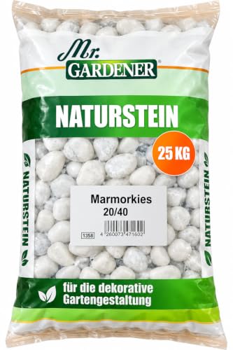 25 Kg Mr. GARDENER Marmor-Kies 20/40