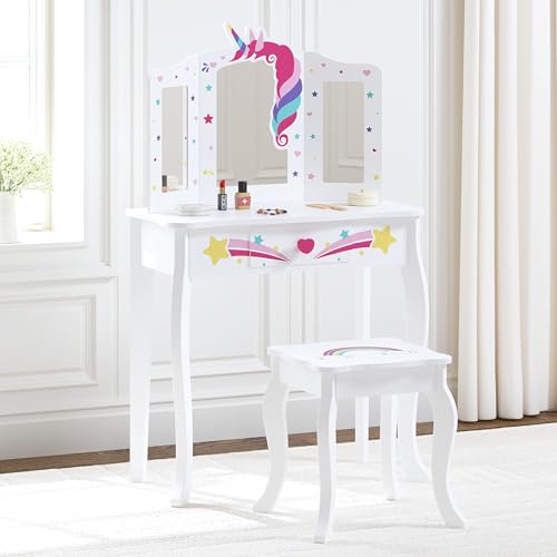 KidKraft Kids Vanity Table and Stool Set