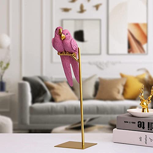 Modèle d'oiseau en résine colorée RLKHXBS, art craft de prestige pour bureau - 5