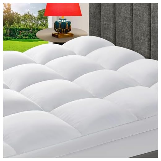 CHOKIT Luxury Soft 5D Spiral Fiber Queen Mattress Topper, Extra Thick Mattress Pad Cover for Back Pain Relief, Cooling Breathable Pillow Top Protector with 8-21" Deep Pocket, All Season Bedding
