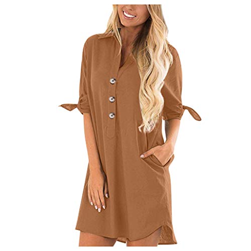 Womens 2020 Casual Crew Neck Ruched Stretchy Bodycon T Shirt Short Mini Dress