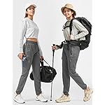 BVVU Women's Hiking Pants Lightweight Quick Dry Travel Outdoor Pants Waterproof Work Cargo Joggers with Zipper Pockets - Image 5