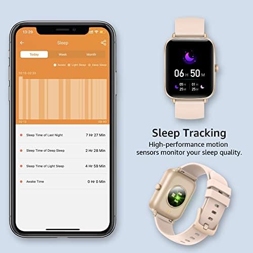 ASWEE Smart Watch for Women Men Kids, 1.69'' Full Touch Screen Fitness Tracker with Health Tracking and Heart Rate Sleep Monitor, IP68 Waterproof Outdoor Sports Watch with Pedometer for Android iOS