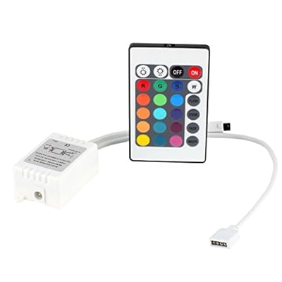 ICQUANZX DC12V 24 teclas Controlador remoto inalámbrico IR con receptor para 3528 5050 SMD RGB LED Strip Lights | Ya disponible en tu tienda friki favorita! En mundofriki.es!