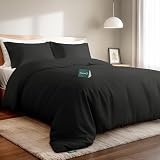 Dreamlab Juego de Funda para Edredón de 3 Piezas | Tela Ultra Suave Premier 1800 de Doble Cepillado | Cubierta de Duvet y...