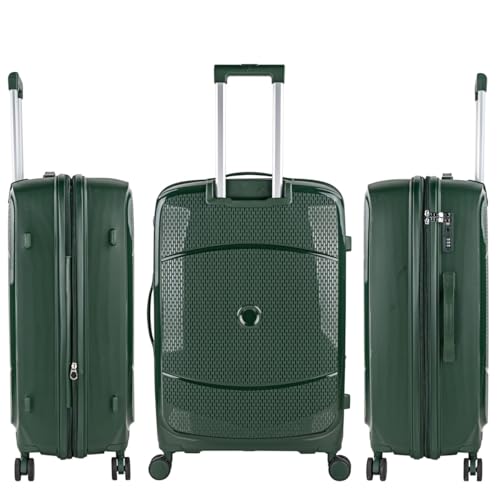 Valise soute avion grande taille rigide voyage ITACA légère verte