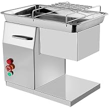 4mm Meat Cutting Machine Meat Cutter Meat Slicer Stainless Steel 550lbs/h 800W Meat Shredded Dicer Slicer Machine