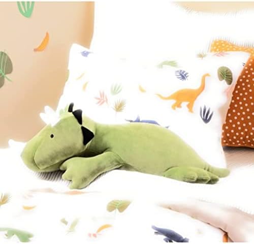 Weighted Dinosaur Plush, Cute Dinosaur Weighted Plush Throw Pillow, Soft Plush Stuffed Animals Doll (Green 35cm) Soft Toys
