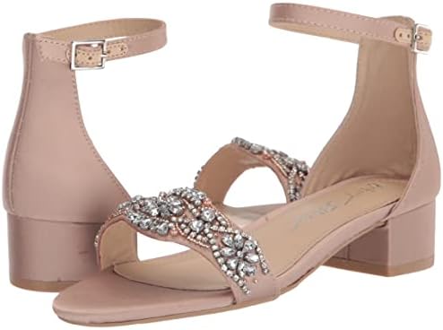 Betsey Johnson Girls Mel Heeled Sandal, Champagne, 2 Little Kid | Image 6