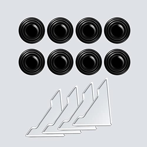 FAMIDIQGO Parachoques de 8 puertas y parachoques de esquina de 4 puertas Amortiguador de puerta de automóvil Compatible con puerta de automóvil Adhesivo insonorizado Protector Cover