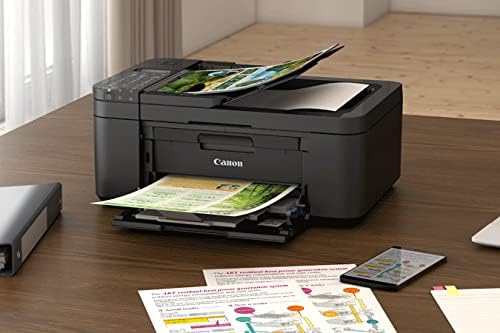 Canon PIXMA TR4720 - All-in-One Wireless Printer for Home Use, Print, Copy, Scan, and Built-in Fax, with Auto Document Feeder, Mobile Printing, Black — view 2