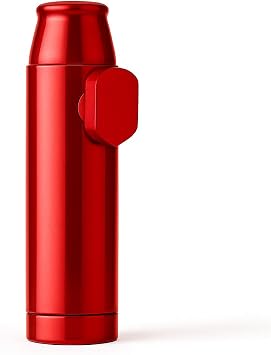Travel Storage Metal Leak-Proof Bottle High-Capacity Portable Dispenser Pepper Shaker Bullet Style Red-Pro