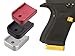 NDZ Performance Extra Thick Aluminum Magazine Base Plate for Glock 17 19 22 23 27 34 45 Gen 1-5 | 9mm & .40 Cal | Laser Engraved, Anodized [Black] | Made in USA - FAFO Snake Head