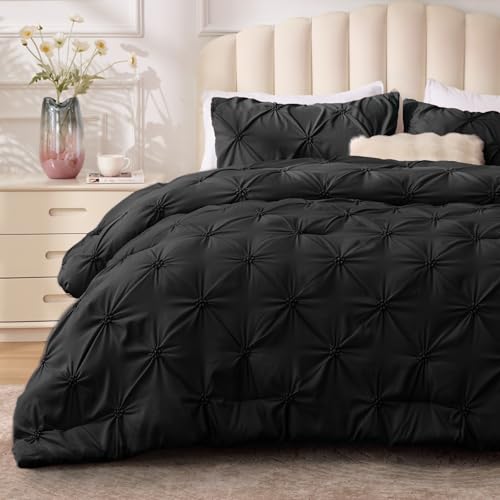 Image of BEDELITE Twin Comforter Set Black,Lightweight & Soft Comforter