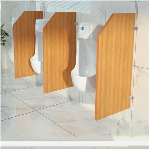 Mampara de inodoro AMNOOL panel divisor orinal de 40x90cm acabado grain de bois 2