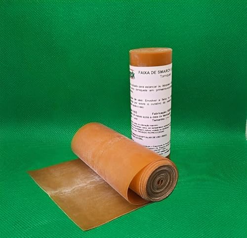 Faixa Smarch Em Látex Marron - Medk (2 m x 12 cm) - indicado para estancar ou bloquear o fluxo sangu