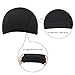 ZQIAN BEAUTY Dome Caps for Wigs 6 Pcs Stretch Black Dome Caps for Women Men Mesh Dome Caps for Wigs Dome Cap (6 Pcs, Black, M)