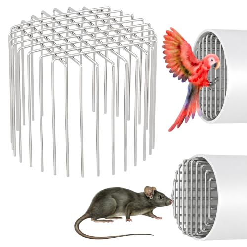 Image of Stainless Steel Drain Pipe Cover, Adjustable Outdoor Drain Protector for 6 inch & 6.3 inch Pipes, Anti-Bird Guard, Rust-Proof Mesh Drain Strainer for Leaves, Gutter Protector (6-6.3 inch)
