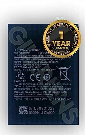 Image of Original BN63 Battery for Redmi Mi 10 /10 Prime Battery for Redmi 10,10 Prime (6000mAh) with 1 Year Warranty***(G337)