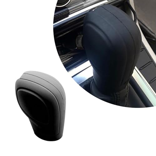 awlbed Pack-2 Car Shift Knob Protective Cover, Silicone Tightly Wrapped Anti-Slip and Dust-Proof Decoration, Side Opening Design Gear Lever Cover, Universal for Automatic Transmission Cars (Black)