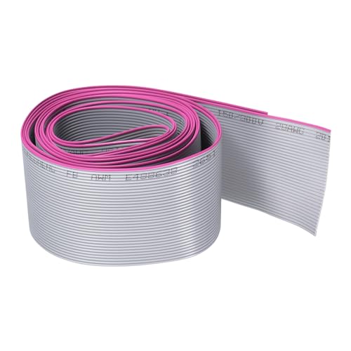 Câble JTAG ISP 34 broches plat DMiotech nappe informatique grise 2 mètres pas 1.27mm