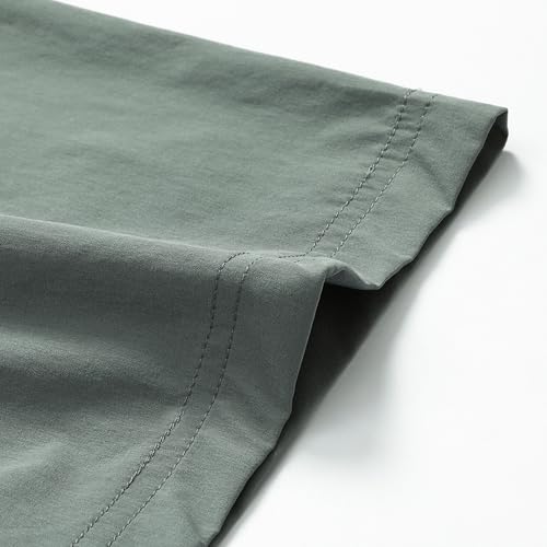 Zyvrenix Men's Short Sleeve Button Down Shirts with Pocket Green 2XL - image 6