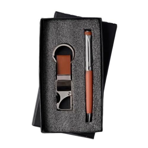 Image of 2 in 1Personalized Pen & Keychain With Name | Best for Birthday, Corporate, Teacher's Day, Boyfriend, and Event Gifting (Tan)