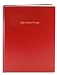 BookFactory Daily Activity Log Book / 365 Day Log Book (384 Pages - 8 7/8" x 11 1/4") / 365 Page Diary, Red Cover, Smyth Sewn Hardbound (LOG-384-DAY-A-LRRT32)