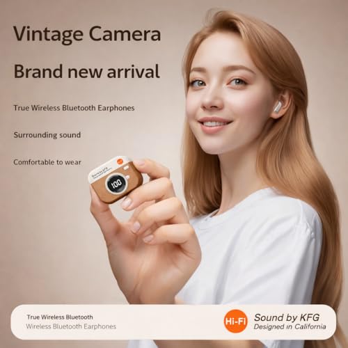 Image of Q85 Retro Gaming Earbuds with 36 Hours Playtime, Bluetooth 5.4 + ENC, 13mm HD BASS Drivers, IPX7 Sweat-Proof,Built-in Mic for Android & iOS
