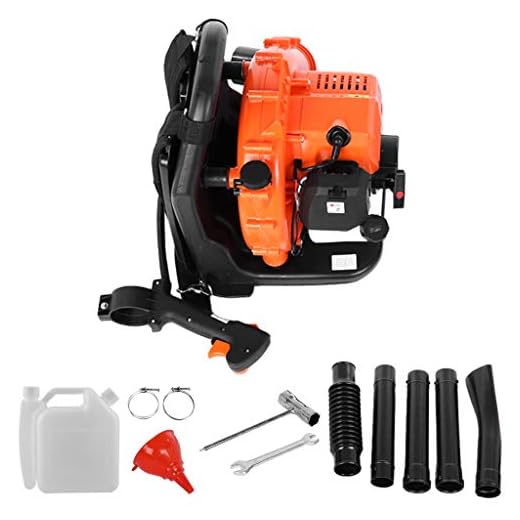 kkkki 2.3Hp High Performance Gas Powered Back Pack Leaf Blower 2-Stroke 63cc