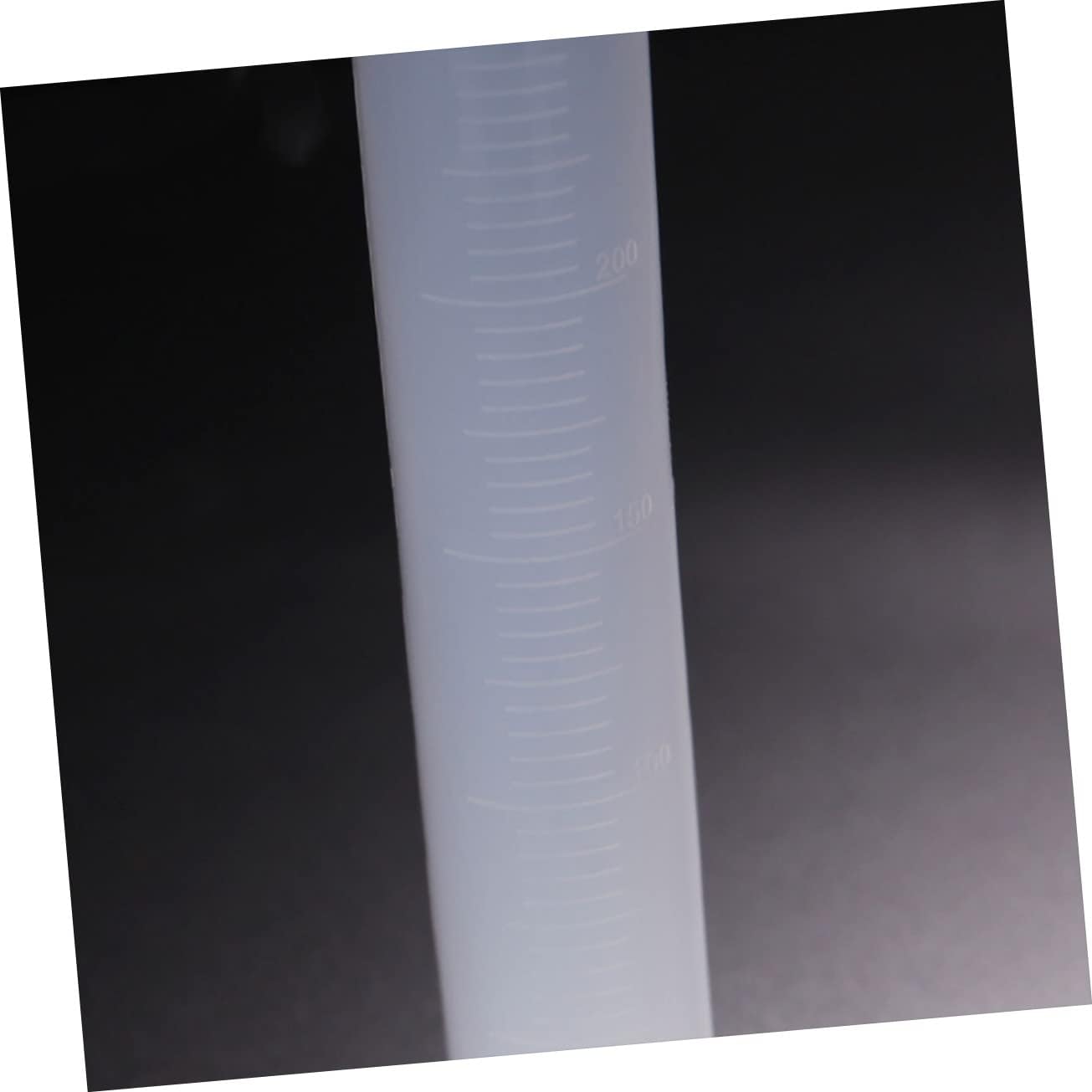 Plastic Graduated Measuring Cylinders Set Science Lab Test Tube with Base Scale (5 Sizes 50ml-1000ml)