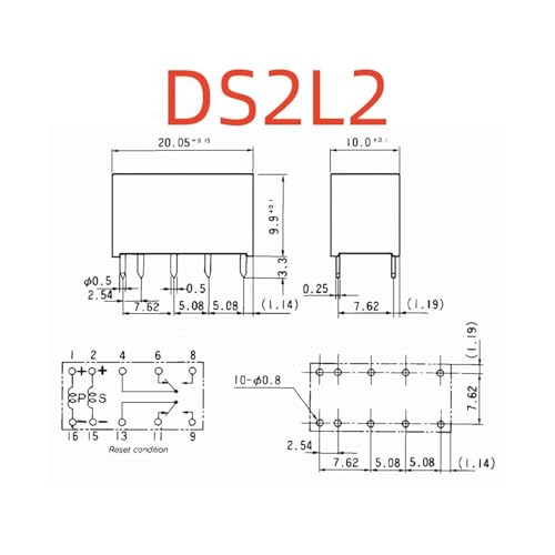 Relé G6AK-274P de 24 V CC con conector de 10 pines componente electrónico DS2L2 2